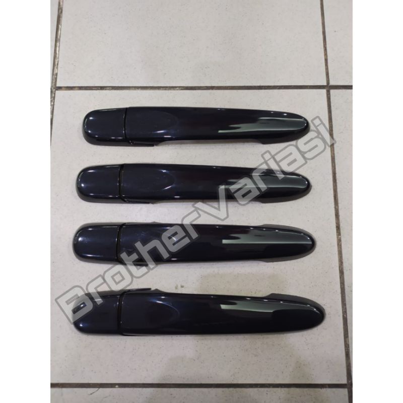 Handle cover pegangan pintu calya sigra hitam glossy