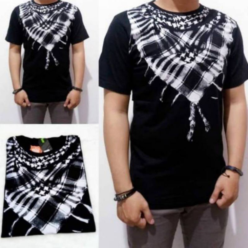T-shirt Kaos Distro Baju Pria/Wanita Remaja Dewasa Kaos Dakwah Islami Kaos Sorban Pita Putih