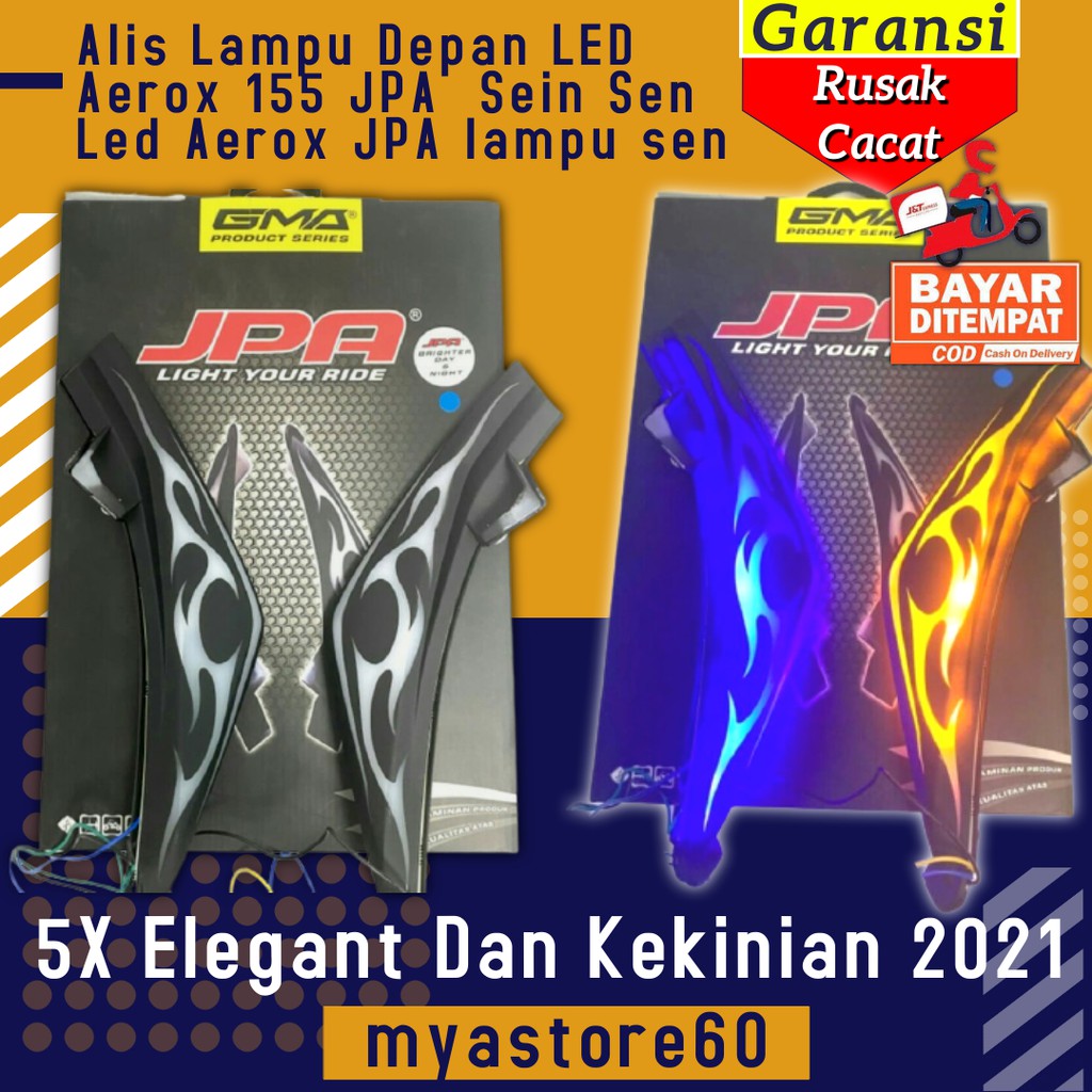 Lampu Alis Depan LED Aerox 155 JPA Sein Sen Led Yamaha Aerox 155 JPA lampu sen