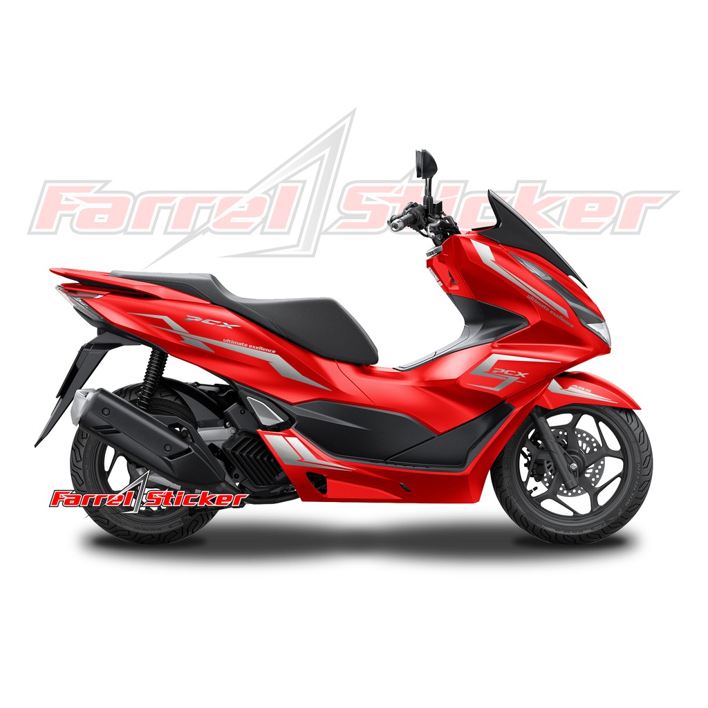 stiker pcx sticker stripping PCX 160 MERAH ct 01