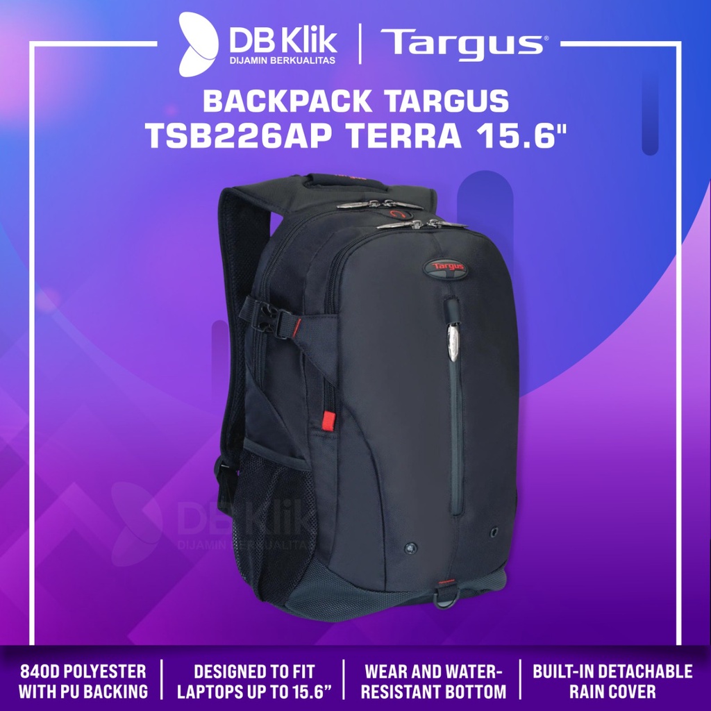 Backpack TARGUS TSB226AP TERRA with Rain Cover 15.6&quot; - TSB 226AP-71