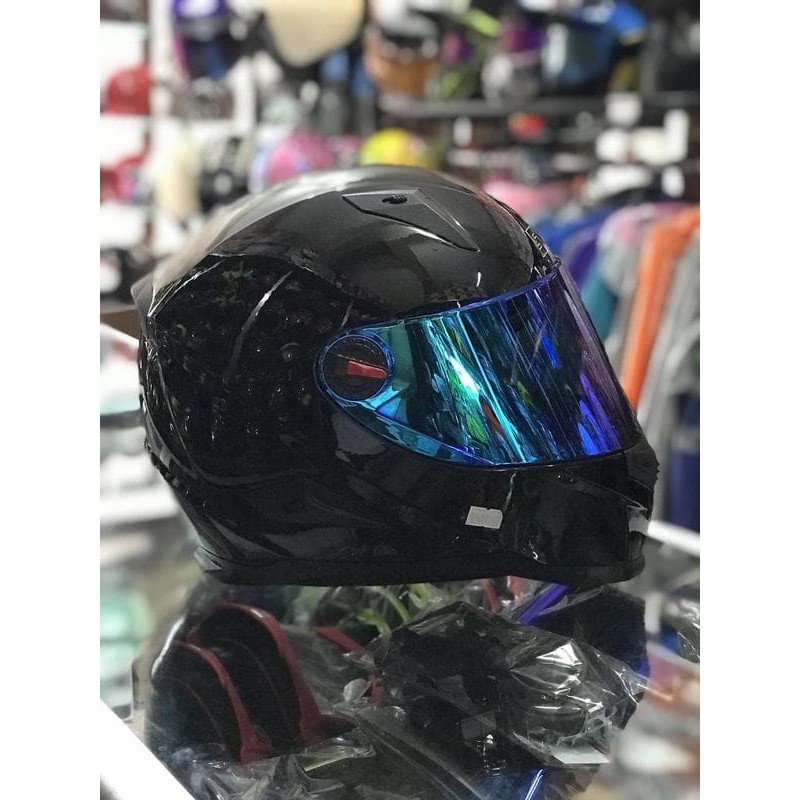 TERMURAH  Helm Full Face SNAIL FFS 1 Black Glossy