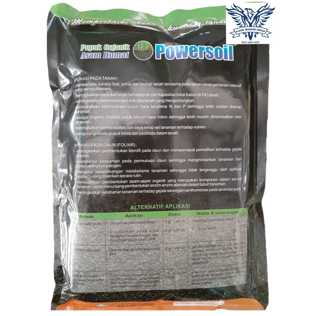 Pupuk Organik Asam Humat Powersoil 500 Gram