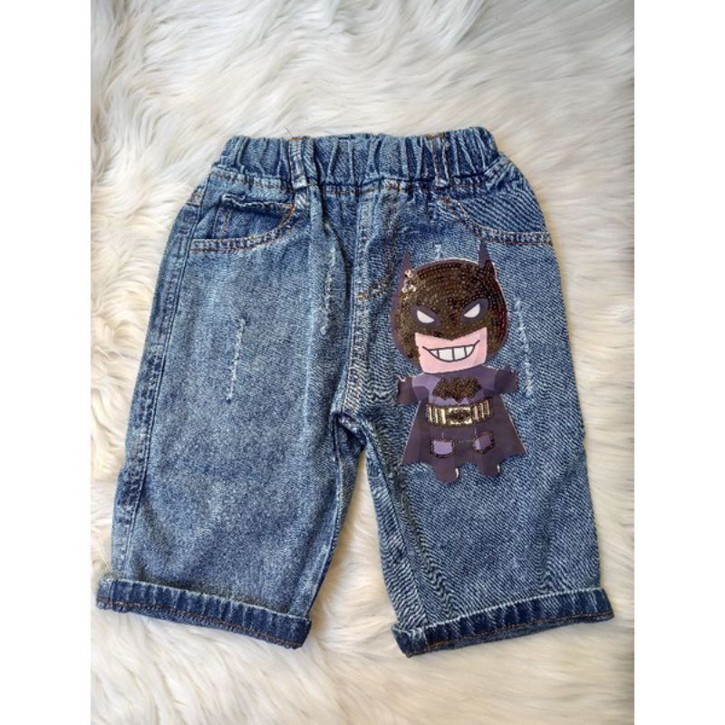 SONTOG JEANS LED (NYALA) SUPERHERO/SONTOG JEANS ANAK