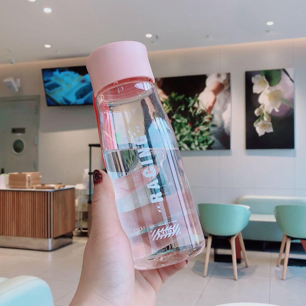 Populer Botol Air Minum 650ml Plastik Portable Anti Bocor Botol Simple