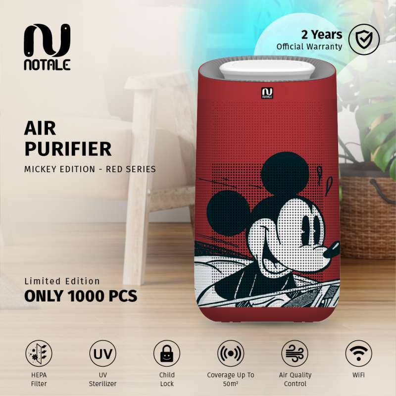 Notale Air Purifier with Hepa 13 Filter UVC Sterilizer 50m2 - limited