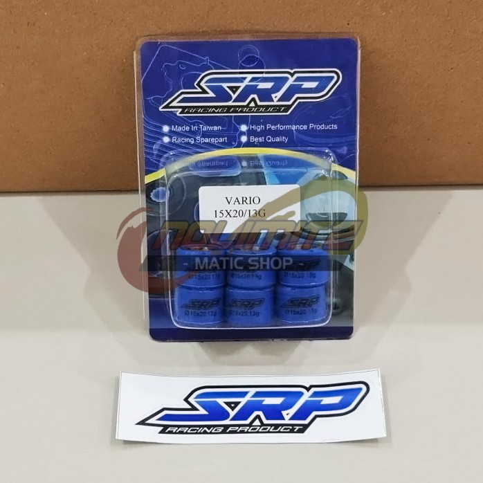 Roller CVT Racing SRP Blue Teflon 13gr ADV PCX Vario 125 150 160 Genio New Scoopy 2021 Beat Deluxe Spin Skywave