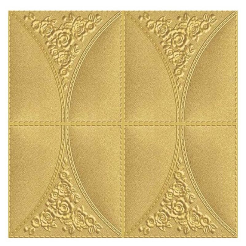WALLPAPER 3D 70x70cm Motif Square Bali-SQUARE GOLD