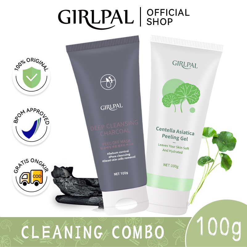 [BPOM] GIRLPAL Centella Asiatica Peeling Gel + Charcoal Blackhead Remover Mask