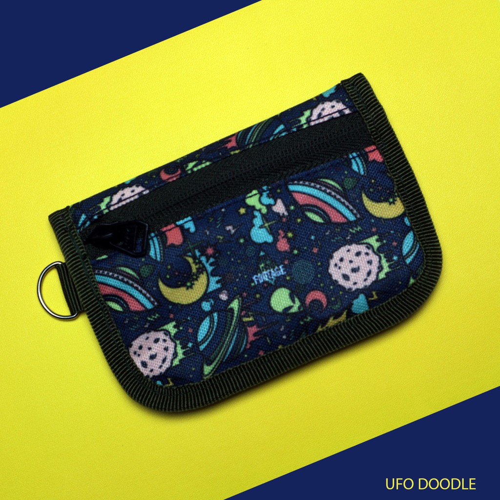 Dompet Gantung Leher Muat banyak Kartu Footage TS-02 UFO DOODLE