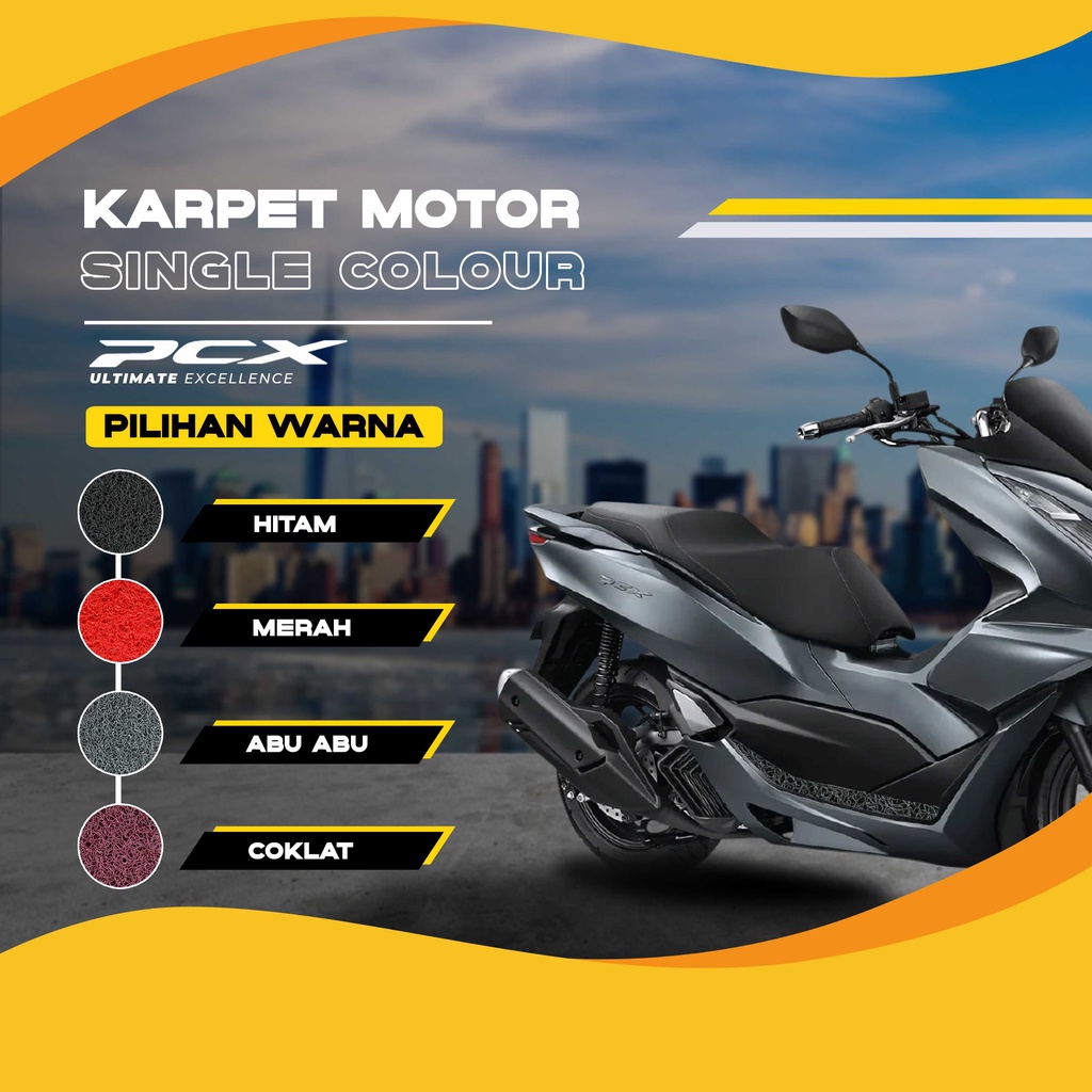 Karpet Motor Mie Bihun Honda New PCX 160 CC Alas Motor Honda Aksesoris Motor Karpet Motor Premium