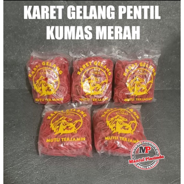 Karet Gelang Pentil Ons Kumas Merah