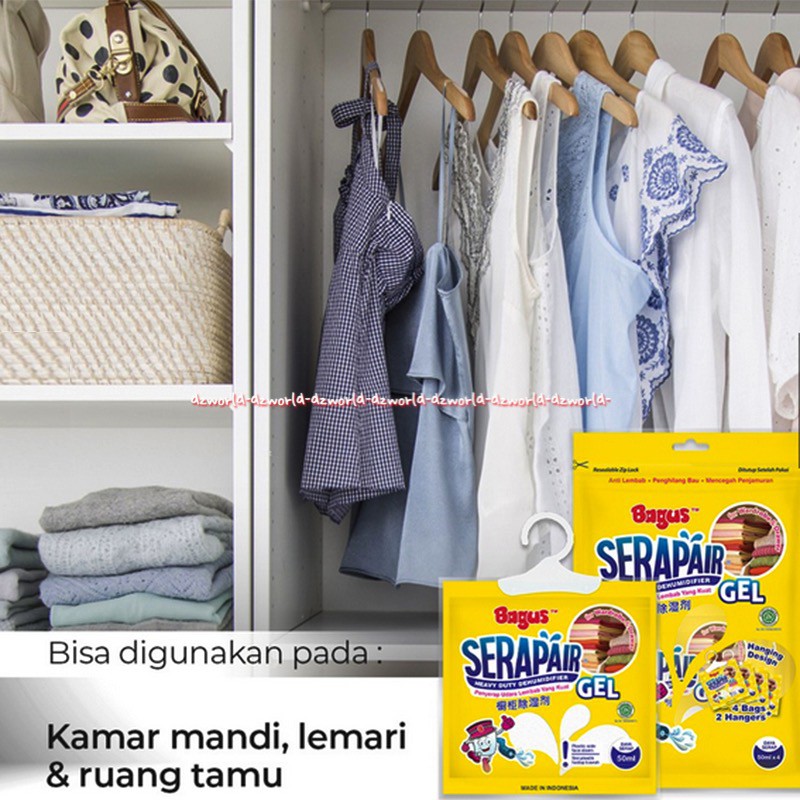 Bagus Serapair 4pcs Gel Penyerap Udara Lembab Jamur  Yang Kuat Serap Air