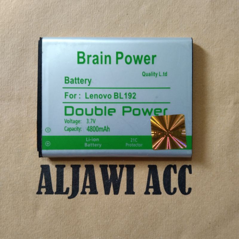 Baterai Batre Bt Battery Lenovo A328 A300 A680 A590 BL192 Doubel Power Battery