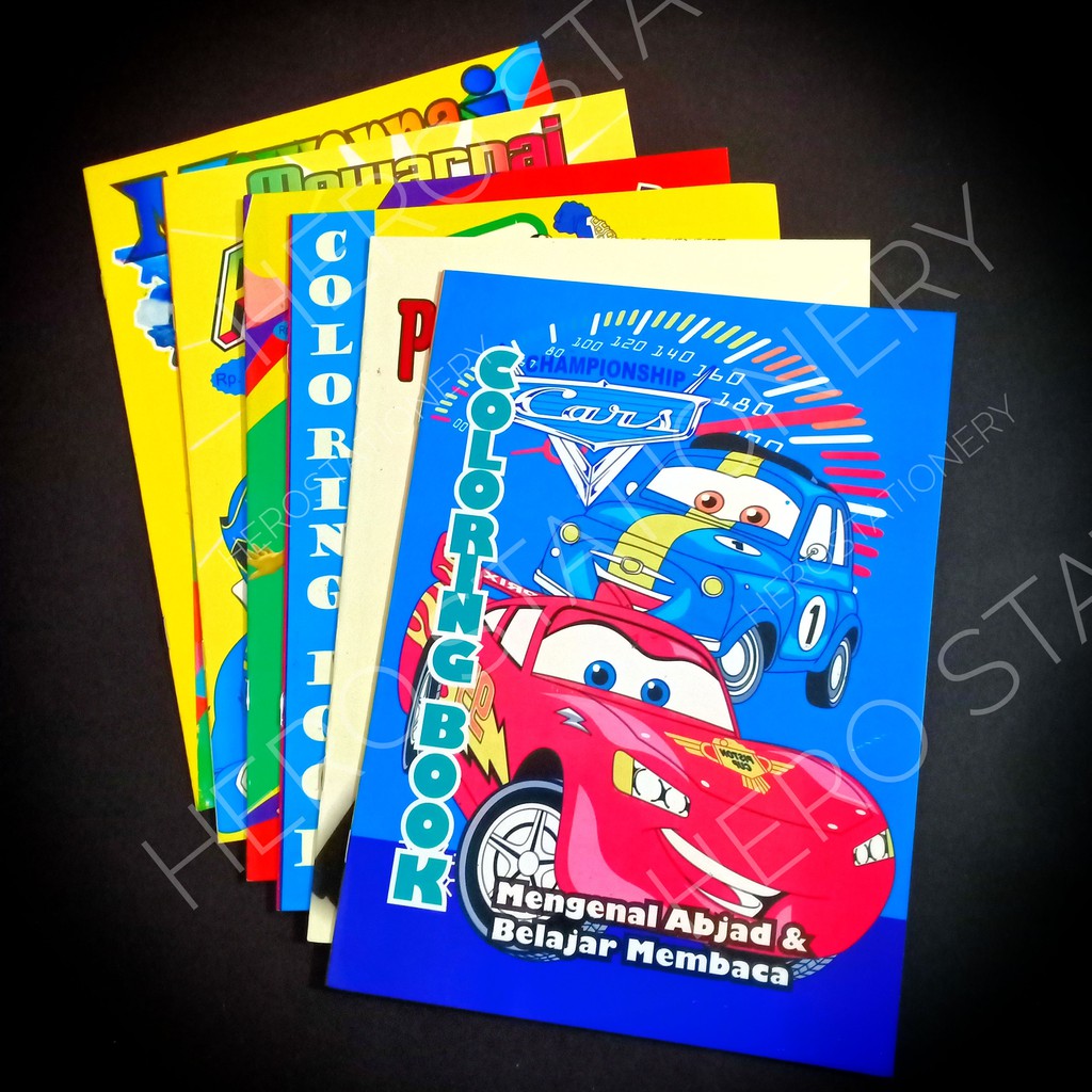 Buku pintar dan mewarnai untuk anak laki-laki