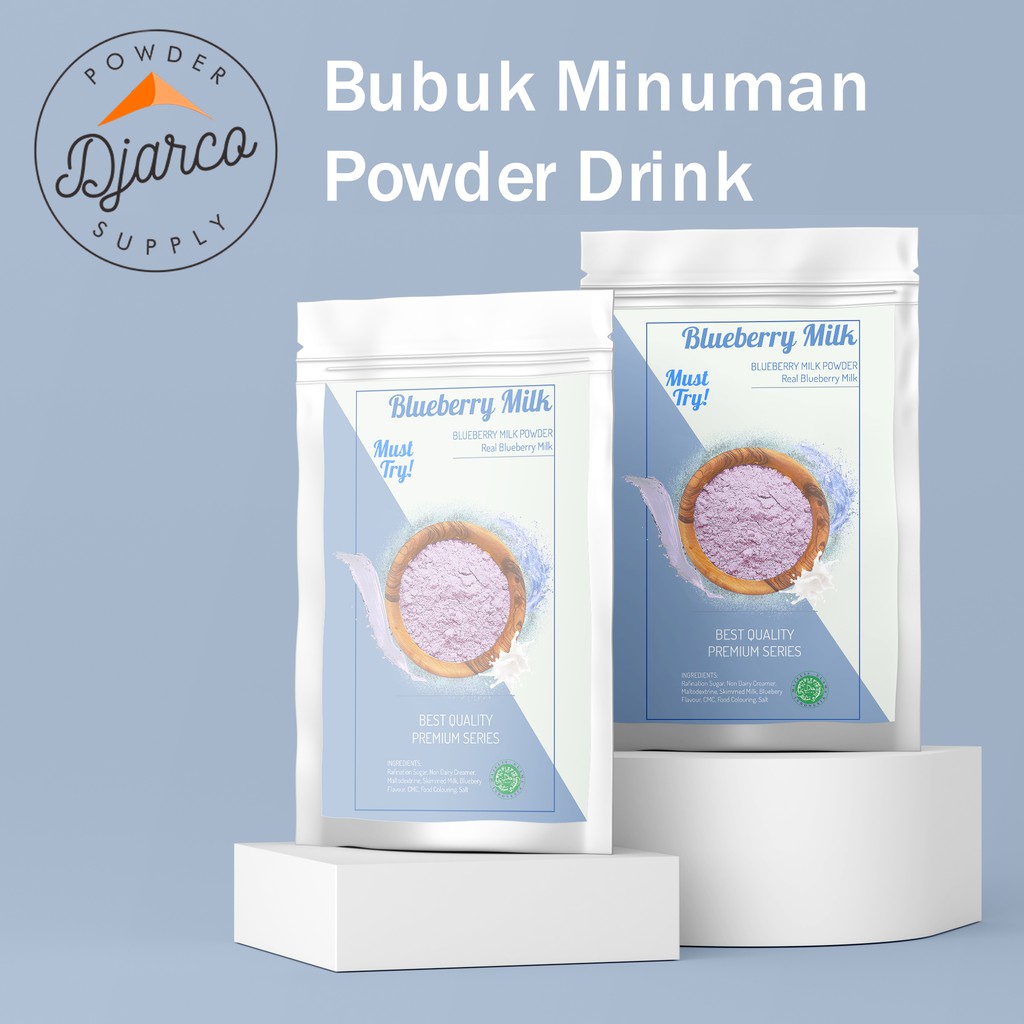 Jual 1000 GRAM/1 KG PREMIUM BLUEBERRY MILK POWDER DRINK - SERBUK BUBUK ...