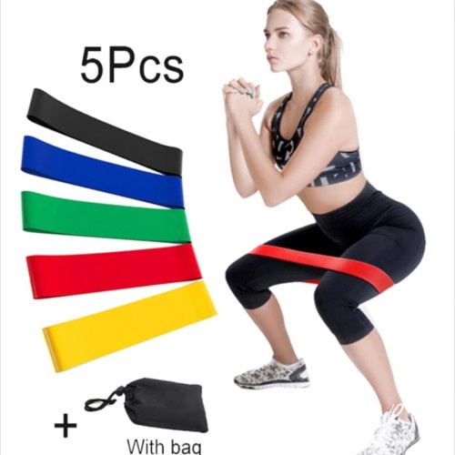 {{ORIGINAL}} Termurah...!!! (Bayar ditempat) 11pcs / Set Resistance Band Latex Fitness-5pcs tnsion free tas