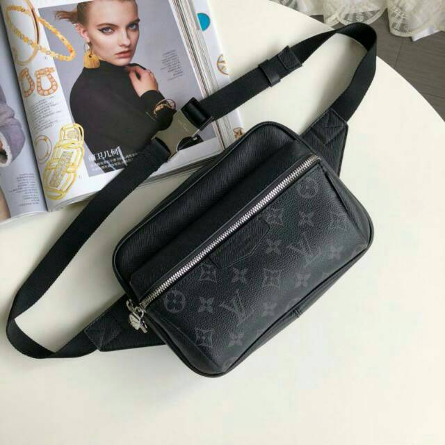 Ready ori leather LV waist bag unisex supermirror