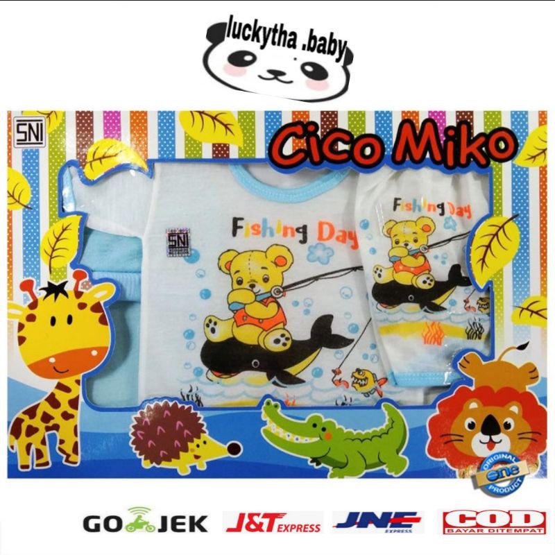 1box_ baby set Cico Miko besar baju set bayi/ gift set kado bayi newborn/perlengkapan bayi