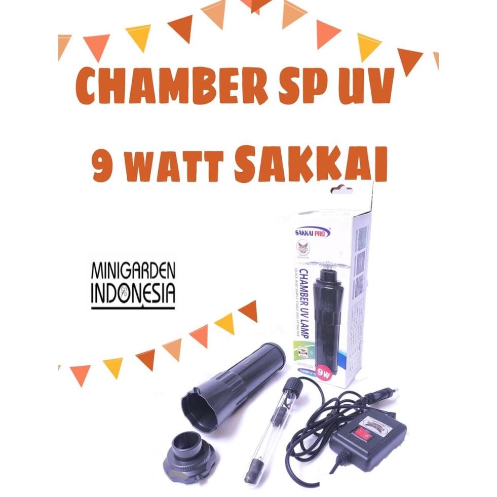 SAKKAI PRO CHAMBER SP UV 9W LAMPU UV AQUARIUM 9WATT LAMPU STERILISASI