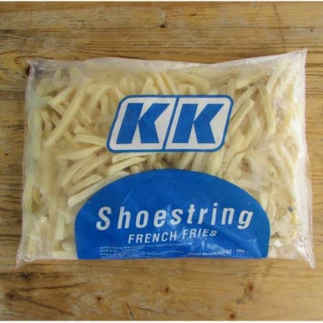 

Kentang beku KK shoestring french fries 1 kg