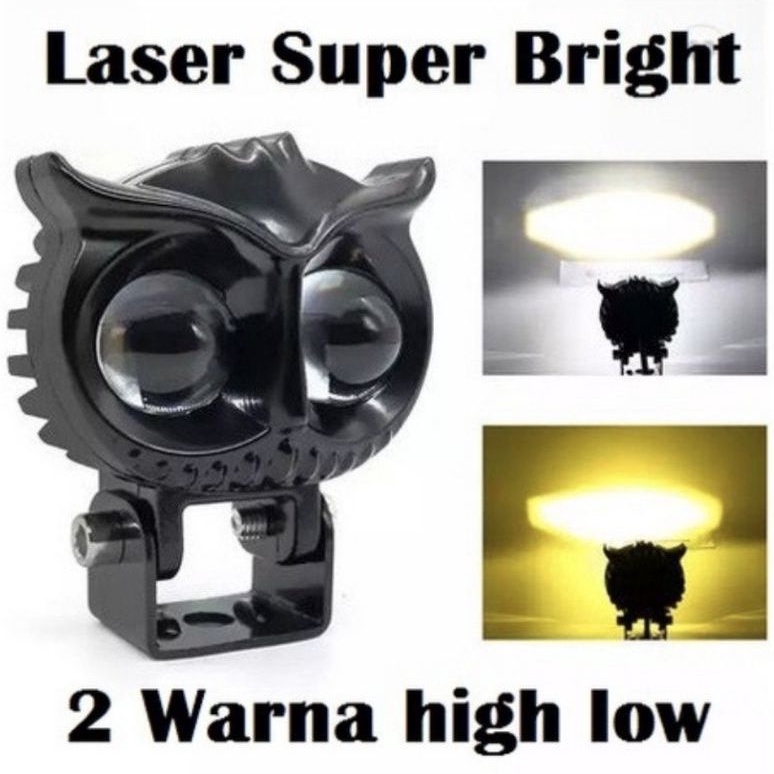 LAMPU TEMBAK OWL LASER HIGH LOW SUPER BRIGHT MODEL BURUNG HANTU DC 25 IP 67 WATERPROOF