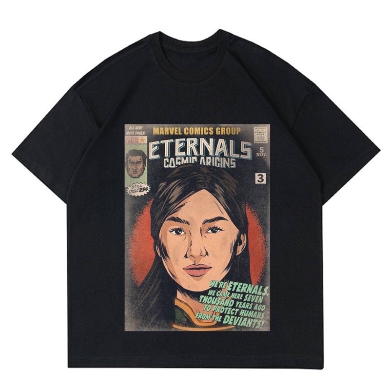KAOS MARVEL COMICS GROUP ETERNALS COMICS ORIGINS | T-SHIRT COMICS MARVEL ETERNAS | BAJU MARVEL COMIC