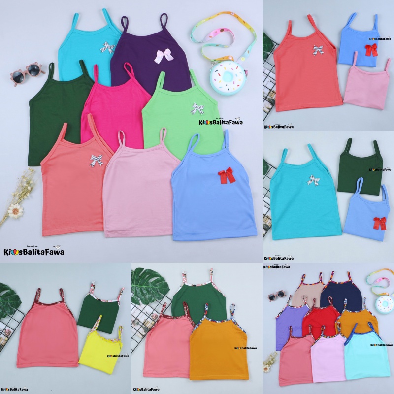 Lova Tanktop uk 1-2 Tahun / Pakaian Adem Cewek Murah Baju Atasan Harian Kensi Anak Perempuan