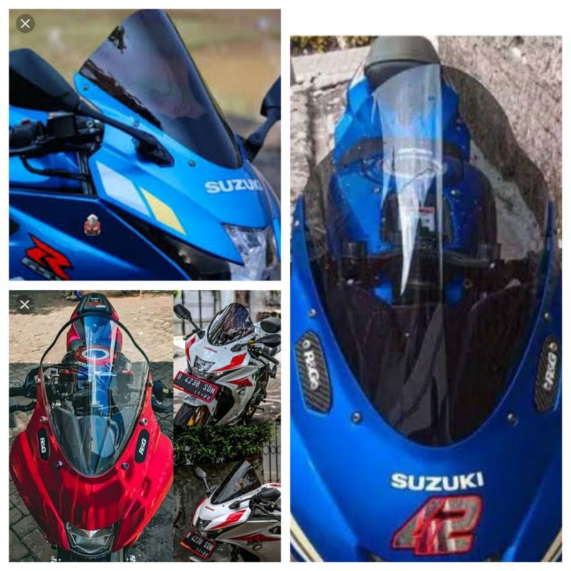 Visor gsx 150 r gp series full jenong windshield gsx 150 R full jenong