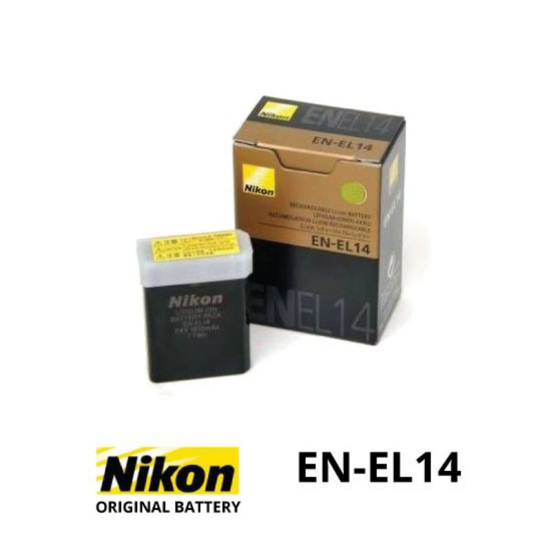 Baterai Nikon EN - EL14 EN-EL14a Battery Nikon D3100 D3200 D3300 D3400 D5100 D5200 D5300 D5500 D5600