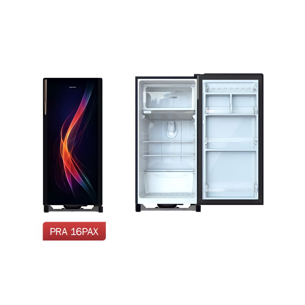 Polytron Kulkas 1 Pintu 160L Belleza Tempered Glass PRA 16PAX 16PAX