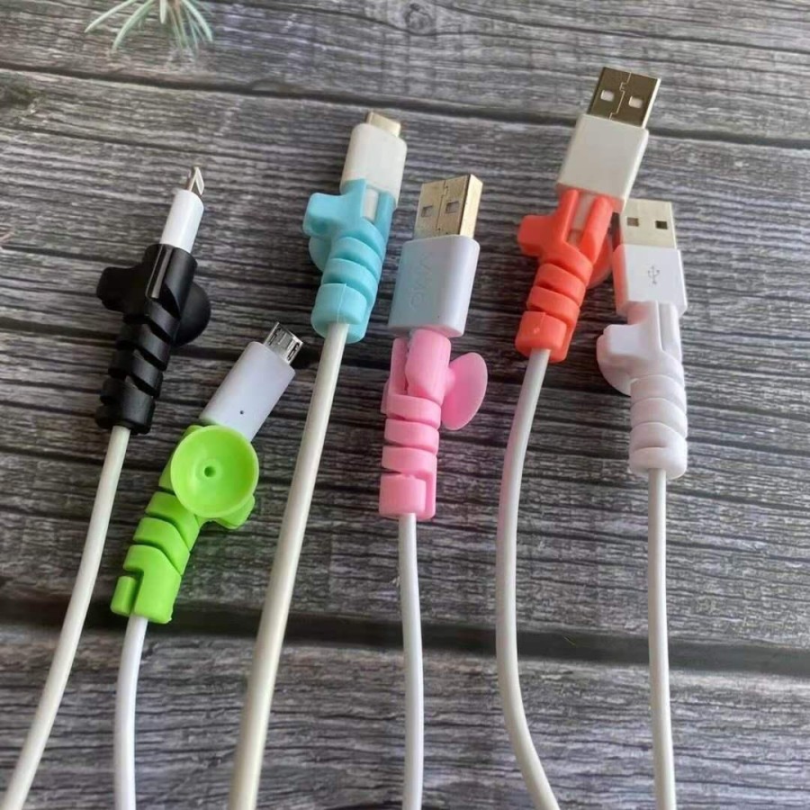 KABEL PROTECTOR - PROTERCTOR UJUNG KABEL SPIRAL BISA TEMPEL DI DINDING - SC