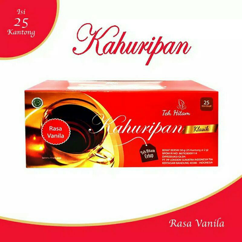 

TEH KAHURIPAN TEH CELUP RASA VANILLA ISI 25