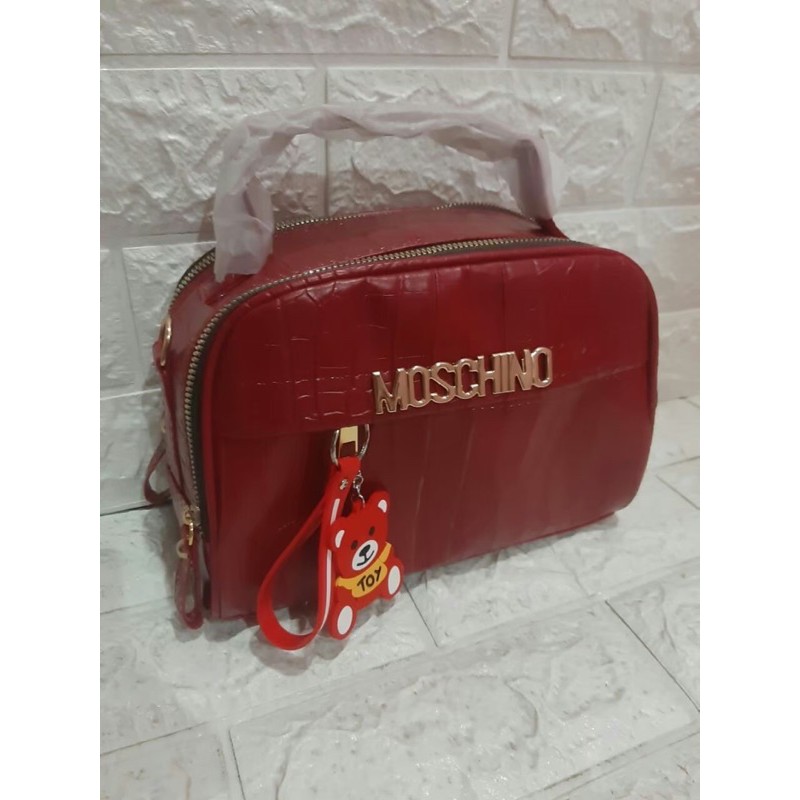 New Realpict 100% Sling Bag MILANO CROCO MOSCHINOO Asli 100%