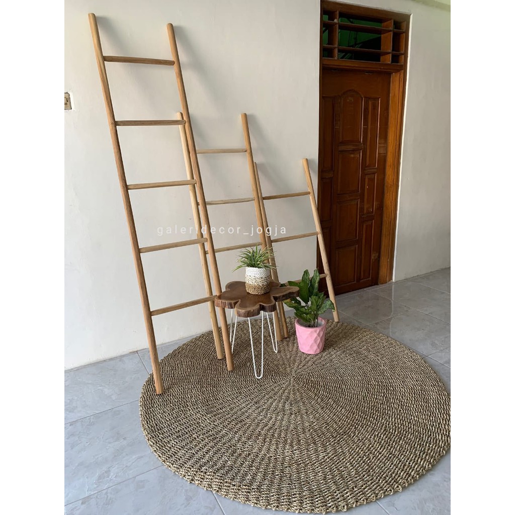 TANGGA KAYU 2 M/ TANGGA DEKORASI/ WOOD LADDER