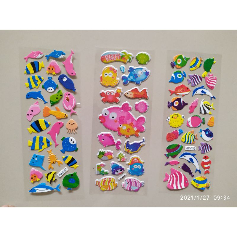 

Stiker anak timbul IKAN 7x19cm