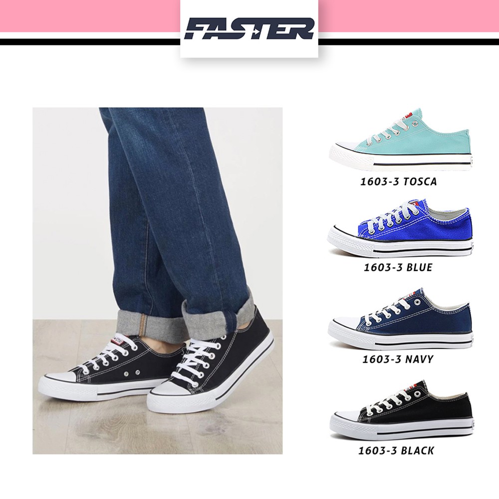 Faster Sepatu Sneakers Kanvas Wanita 1603-03 Size 36-40