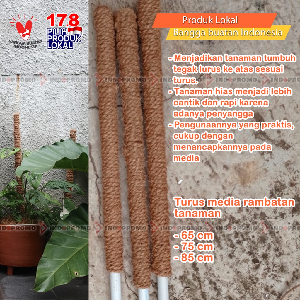 TURUS PENYANGGA RAMBATAN TANAMAN / TIANG TANAMAN RAMBAT ULIR COCOFIBER