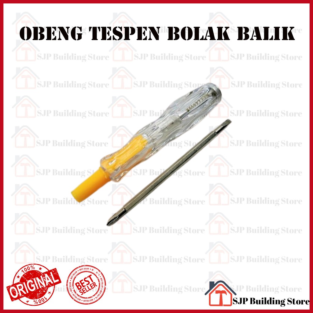 [COD] OBENG DAN TESPEN JADI 1 (2IN1) - MATA OBENG PLUS ATAU MINUS &amp; TEST PEN LISTRIK PRAKTIS MURAH