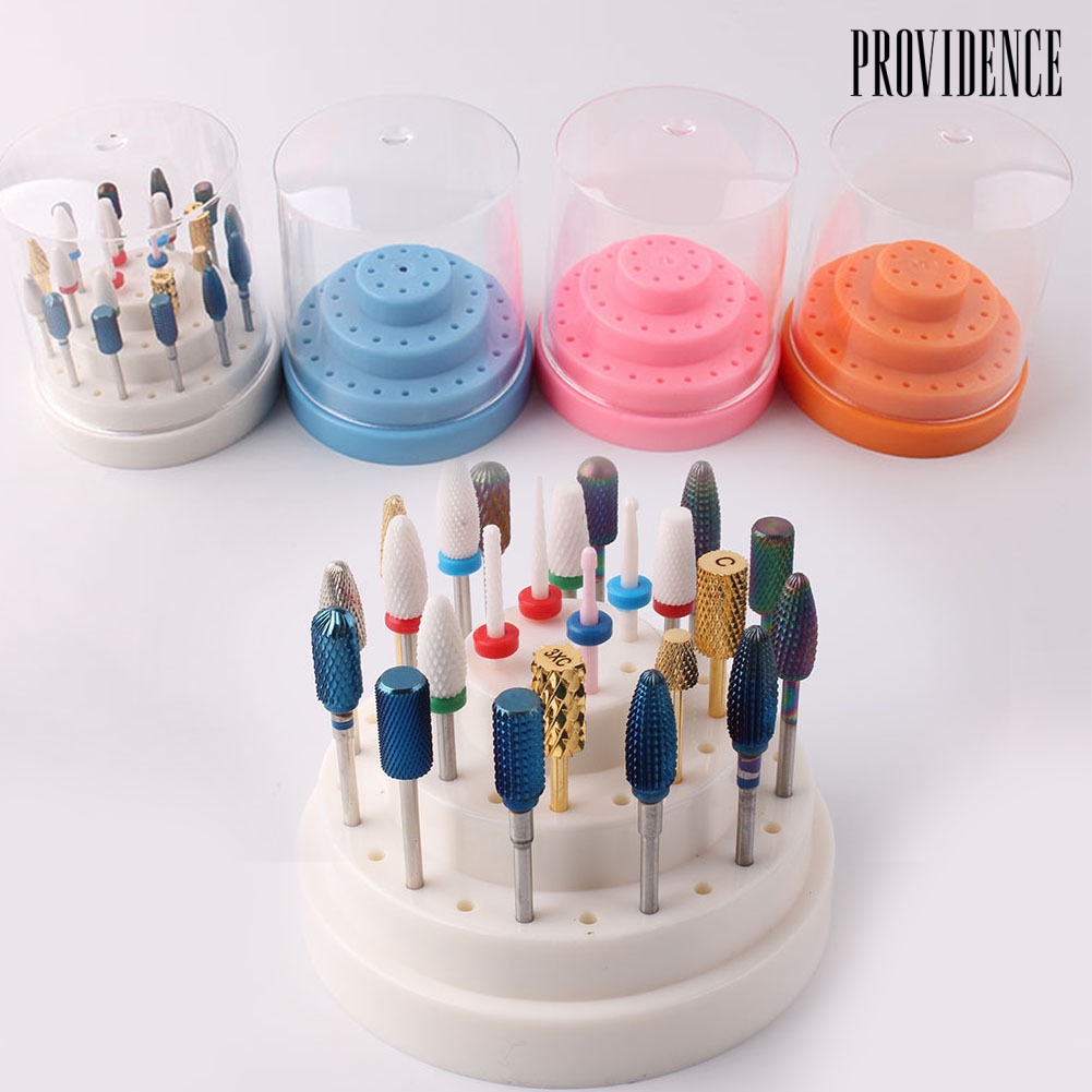 Providence Rak Stand Display Mata Bor Kikir Kuku 48 Lubang Portable Untuk Nail Art