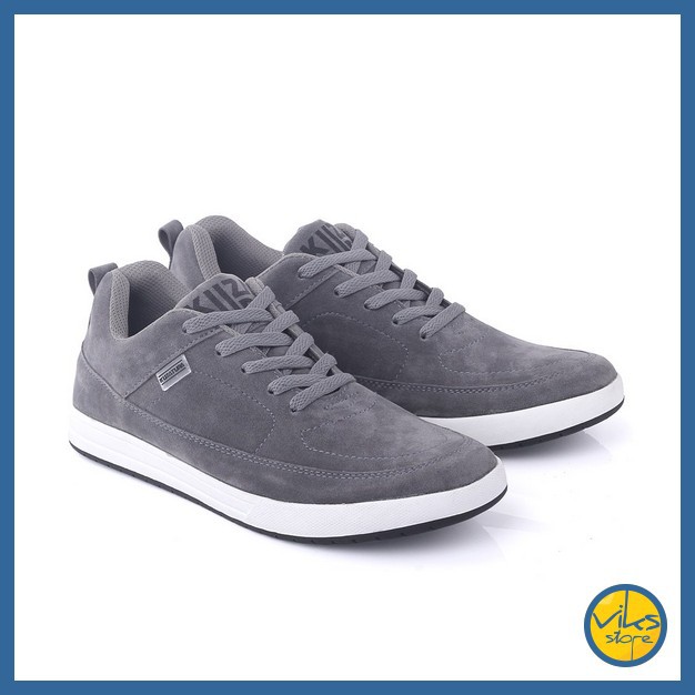 Sepatu Sneakers Pria Cowok Tali Style Casual Distro Kuzatura Original Bahan Suede Lokal Premium Elegan