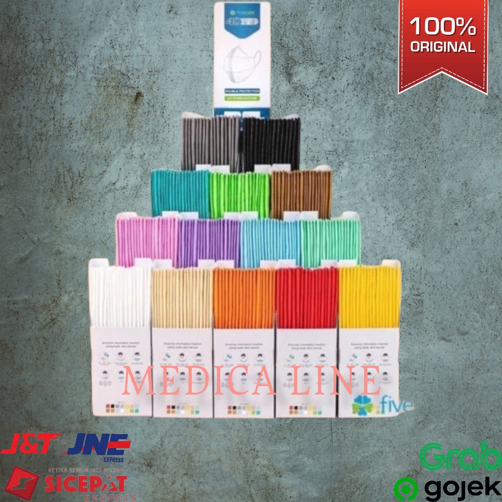 MASKER FIVE CARE EARLOOP 4PLY / MASKER MEDIS 4D FIVECARE /