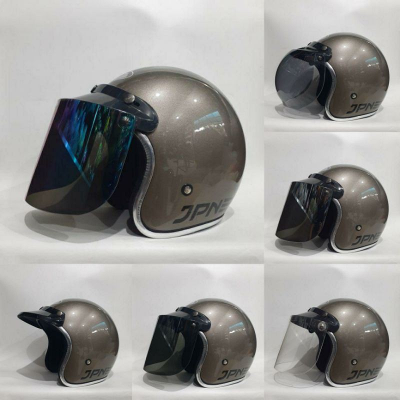 Helm JPN Bogo Original Abu Granito Gloss set list chrome