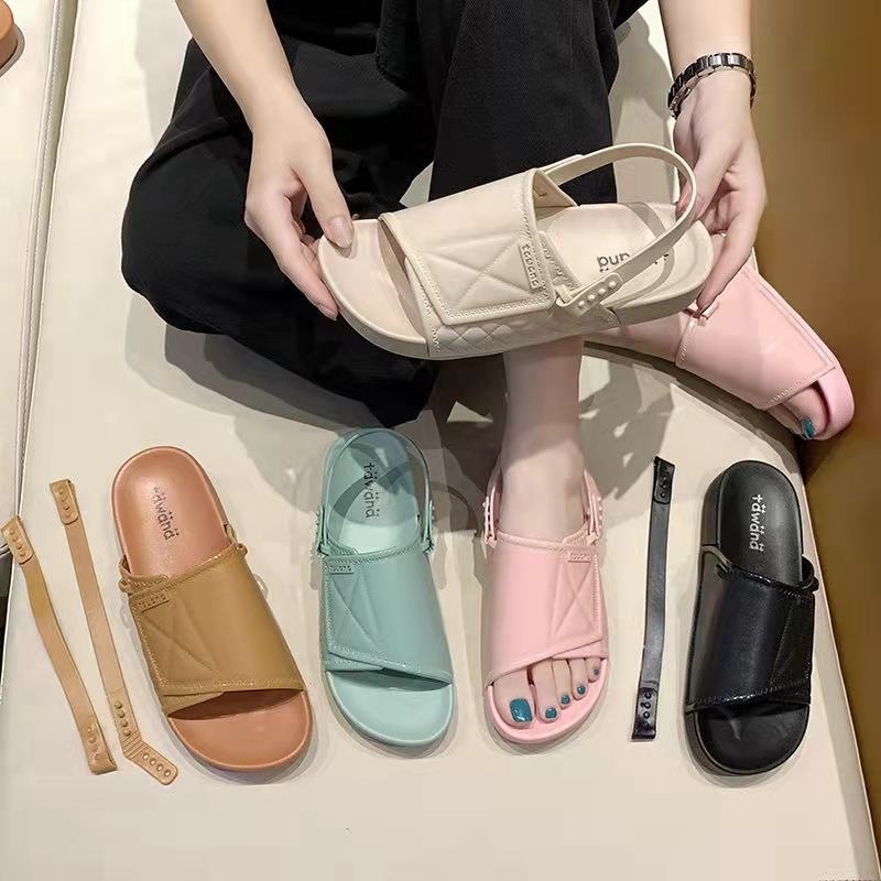 [DREAM] 150 Sandal Wanita Slippers 2in1 Import / Sandal Tali Jelly Import Premium Quality