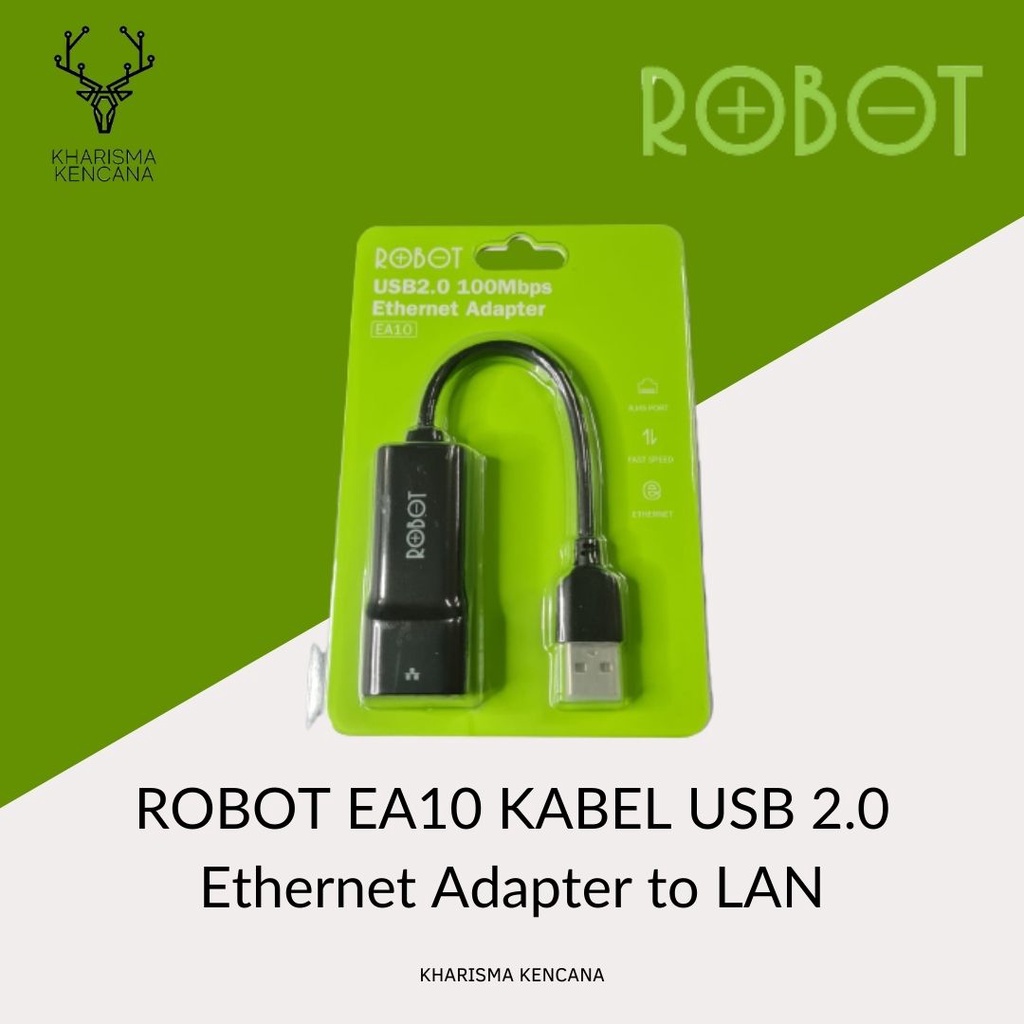 ROBOT EA10 KABEL USB 2.0 Ethernet Adapter to LAN
