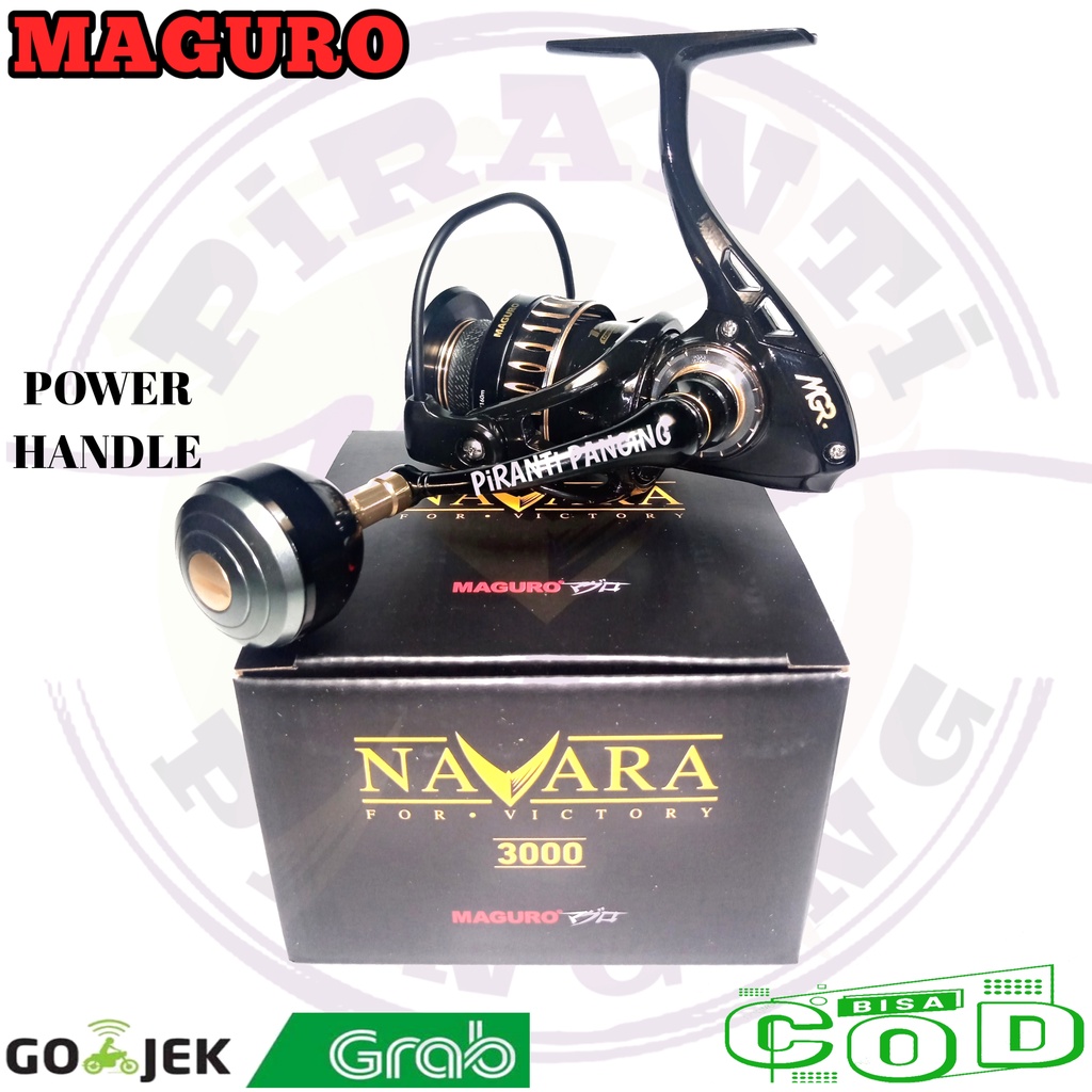 REEL MAGURO NAVARA 3000 REEL POWER HANDLE REEL GALATAMA SPINNING