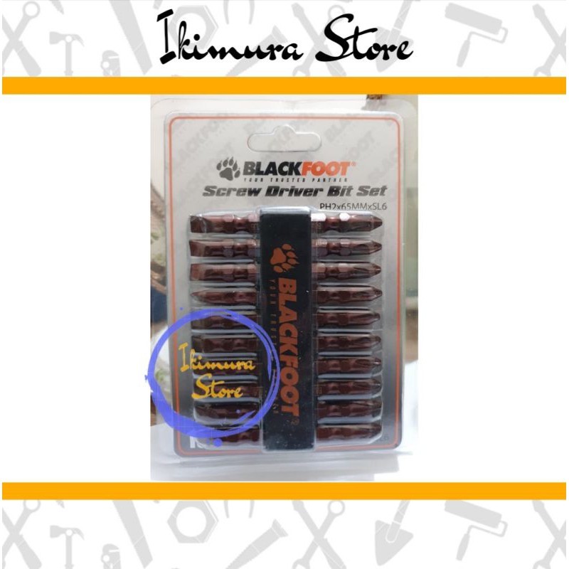 Mata Obeng Angin PH2 SL6 Screwdriver 65mm 10pcs