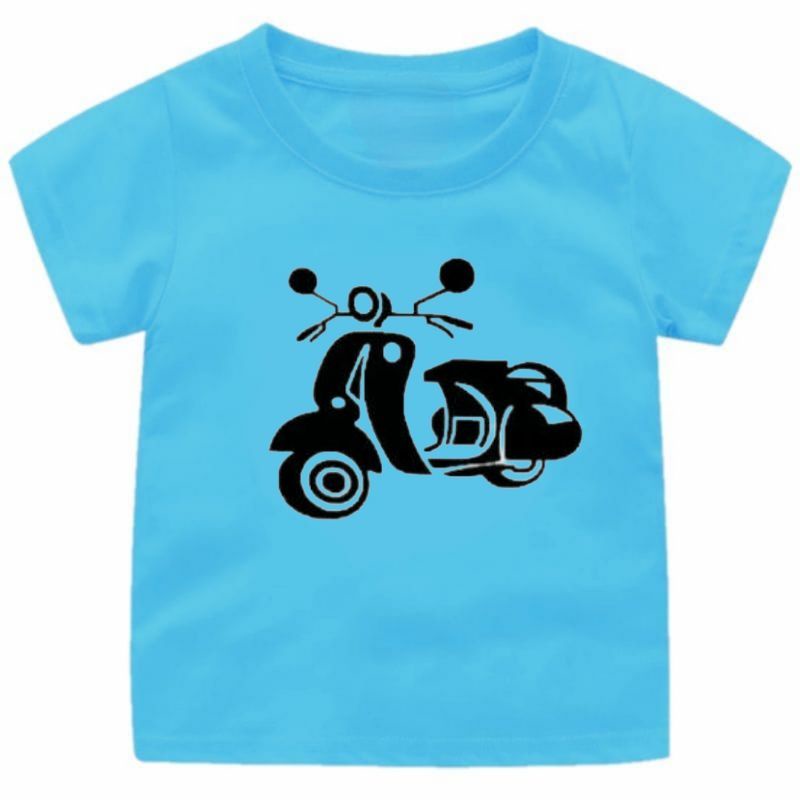 BAJU KAOS ANAK GAMBAR (VESPA)CEWEK-COWOK 1-12TAHUN FASHION ANAK TERBARU