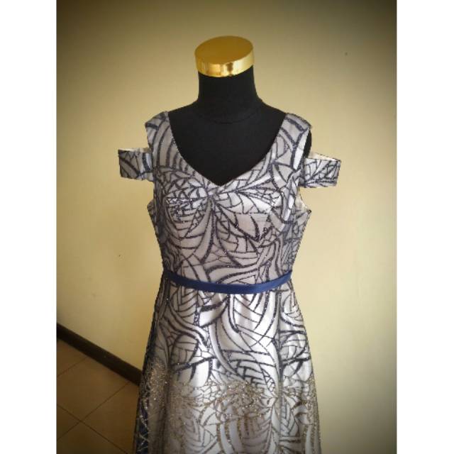 Preloved Caroline Kosasih Party Gown Dress/ Gaun Dress Baju Pesta Caroline Kosasih