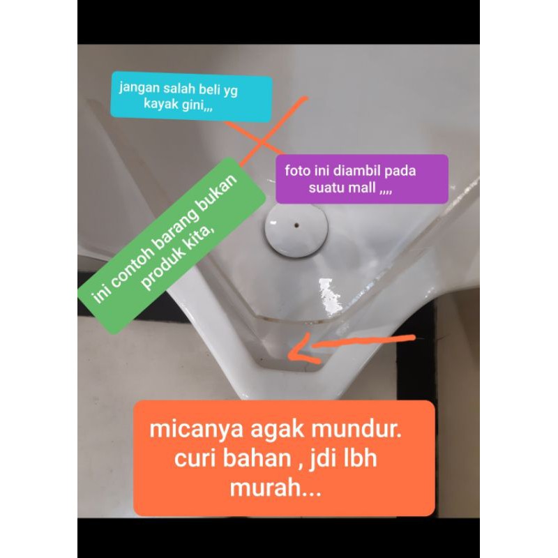 mica urinal bening, u57 , harus beli 2bh, beli 1 tdk diproses